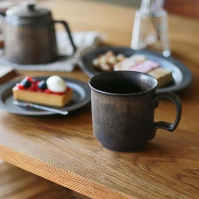［光檸］Ancient Pottery 復古馬克杯 三色 350ml(美濃燒 水杯 茶杯 杯子 咖啡杯 法式 禮物)
