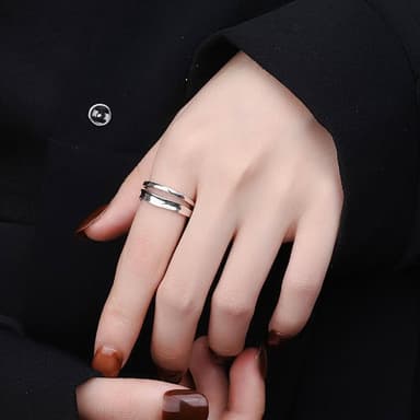 【LEESA】極簡戒指\寬戒指\戒指\指環\復古戒指\純銀戒指\歐美戒指\鏤空戒指\開口戒指\食指戒\男生戒指\情侶戒指\禮物