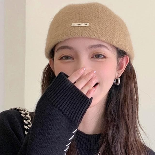 【EMMA SUE】帽子女 兩戴畫家帽 復古帽 英倫帽 報童帽 鴨舌帽 貝雷帽 前進帽 畫家帽 狩獵帽 兔毛帽 顯瘦神器 小禮物 005