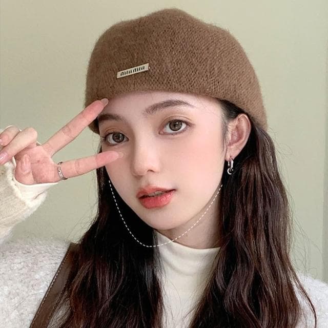 【EMMA SUE】帽子女 兩戴畫家帽 復古帽 英倫帽 報童帽 鴨舌帽 貝雷帽 前進帽 畫家帽 狩獵帽 兔毛帽 顯瘦神器 小禮物 005