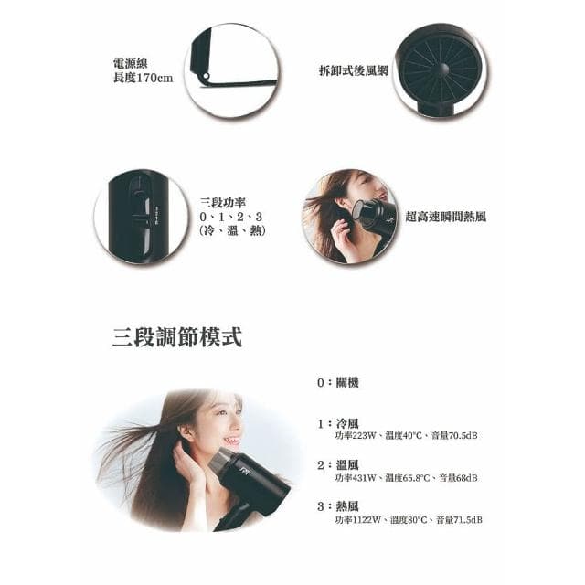 尚朋堂 超高速瞬熱吹風機SH-1200