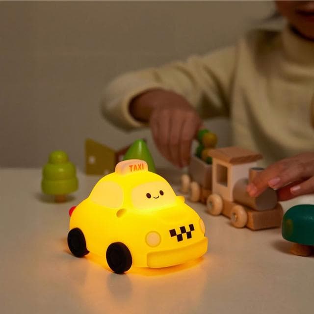 計程車拍拍燈 小夜燈 夜燈 床頭燈 聖誕節禮物 交換禮物 矽膠夜燈 造型夜燈 led小夜燈