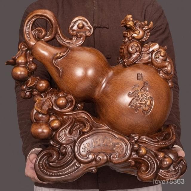 招財葫蘆擺件 傢居客廳玄關酒櫃博古架裝飾工藝品 搬傢禮物喬遷新居 入厝 新屋禮物 開店送禮 開業送禮