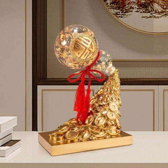 免運 金箔葫蘆擺件 葫蘆 入厝禮物 招財擺飾 開業禮品 生意興隆 辦公室擺飾 客廳擺飾 喬遷禮品 居家裝飾 玄關擺件