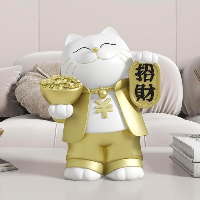 免運 招財貓擺飾 招財擺件 入厝禮物 客廳裝潢 元寶貓 喬遷之喜禮品 客廳擺飾 開業禮物 開店禮物 交換禮物