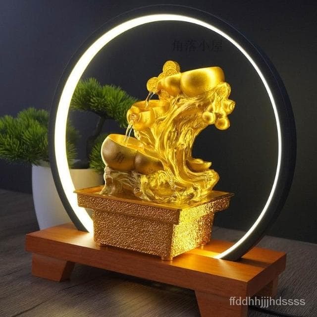 💚招財水流盆 流水擺飾 流水聚寶盆 開運球組 招財擺飾 開運 流水擺件 風水招財流水組 風水擺件 入厝禮物 開幕送禮AA