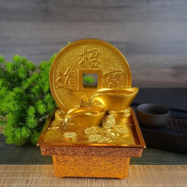 💚招財水流盆 流水擺飾 流水聚寶盆 開運球組 招財擺飾 開運 流水擺件 風水招財流水組 風水擺件 入厝禮物 開幕送禮AA
