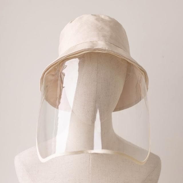【MUMUSHOP】MUMU TM01153 兩用漁夫帽  面罩可拆 杏色 黑色 成人 兒童 遮陽帽 防飛沫 防疫帽 親子裝 聖誕交換禮物