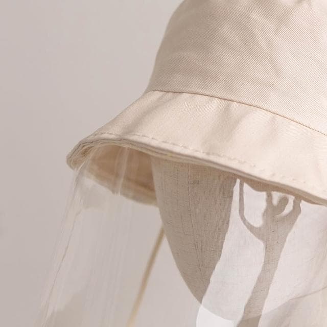 【MUMUSHOP】MUMU TM01153 兩用漁夫帽  面罩可拆 杏色 黑色 成人 兒童 遮陽帽 防飛沫 防疫帽 親子裝 聖誕交換禮物
