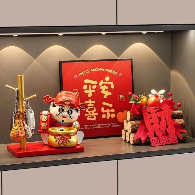 財神爺 新年擺飾 入厝禮物 玄關收納 鑰匙收納 家居擺件 玄關擺件 玄關擺飾 招財擺飾 喬遷 開幕 開幕送禮