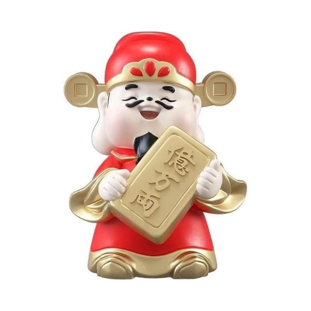 棕櫚樹創意財神爺辦公室傢用桌麵擺件裝飾品禮物客廳招財傢居禮品