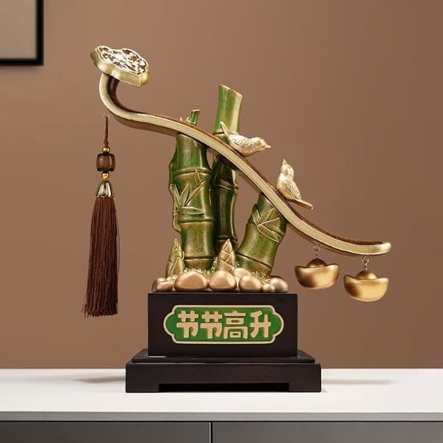 節節高升招財竹子擺件客廳玄關送領導辦公室酒櫃裝飾搬家畢業禮物