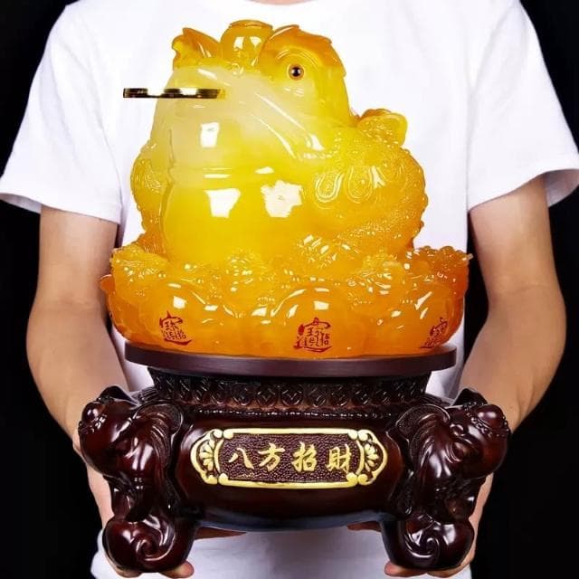 仿玉金蟾工藝品擺件客廳辦公桌店鋪收銀臺擺設開業喬遷送禮禮品