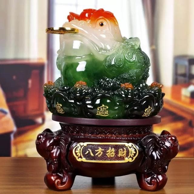 仿玉金蟾工藝品擺件客廳辦公桌店鋪收銀臺擺設開業喬遷送禮禮品