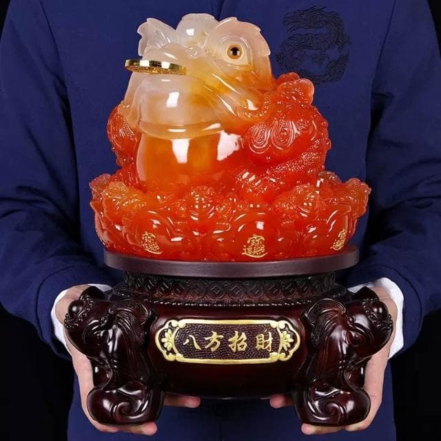 仿玉金蟾工藝品擺件客廳辦公桌店鋪收銀臺擺設開業喬遷送禮禮品