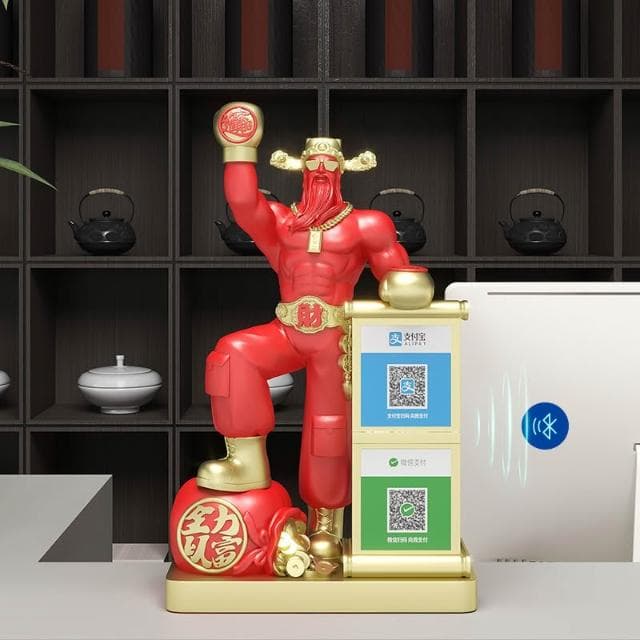 肌肉財神爺招財擺件喬遷新居店鋪開業禮物客廳家用辦公室前臺裝飾