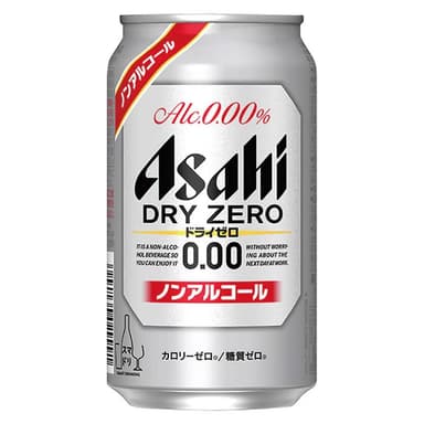 【ASAHI 朝日】10罐組 日本原裝進口 DRY ZERO 0%無酒精啤酒碳酸風味飲料 350ml (低卡低熱量、無糖、濃氣泡水) 父親節禮物禮盒 零酒精汽水