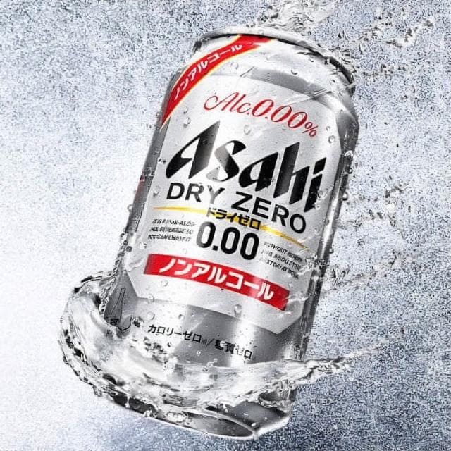 【ASAHI 朝日】10罐組 日本原裝進口 DRY ZERO 0%無酒精啤酒碳酸風味飲料 350ml (低卡低熱量、無糖、濃氣泡水) 父親節禮物禮盒 零酒精汽水