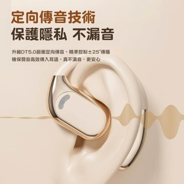 柏林之聲無線藍芽耳機耳掛式 開放式ows藍芽無線耳機 降噪藍牙耳機 不入耳真無線耳機 運動型耳機防水防汗 超長續航耳機