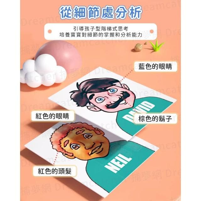 【捕夢網】猜猜我是誰💥 桌遊益智玩具 益智遊戲 桌遊益智 親子遊戲 交換禮物