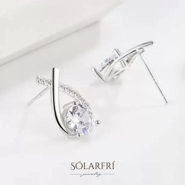 【SOLARFRi】銀針耳環｜優選親膚材質配戴舒適 附品牌禮盒包裝 閨蜜生日情人節女友母親老婆聖誕禮物