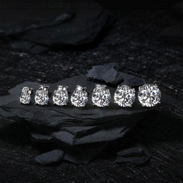 【MoonDy】飾品 耳環 女生耳環 莫桑石 純銀耳環 S925銀 耳飾 耳針 小香風耳環 氣質耳環 情人節禮物