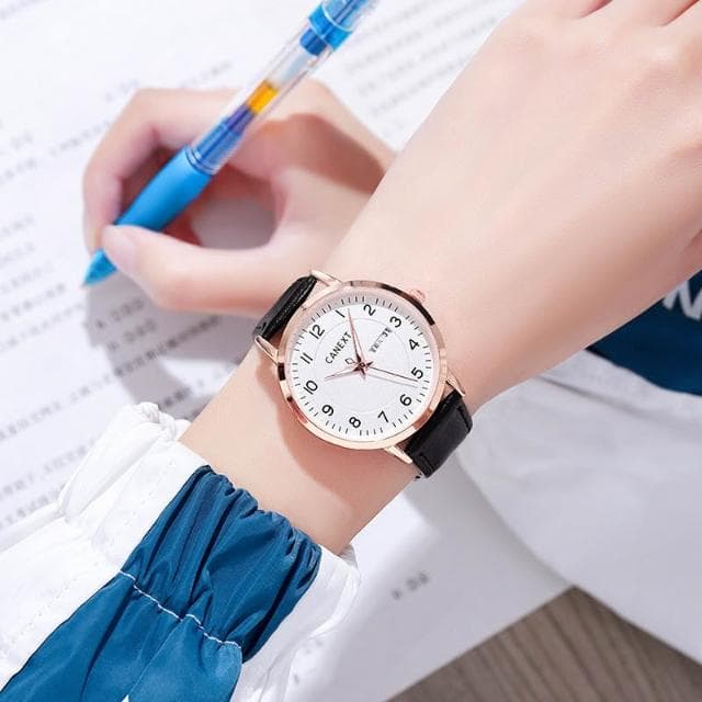 CANEXT公務員考試專用高顏值手錶男女 學生兒童靜音非機械石英表