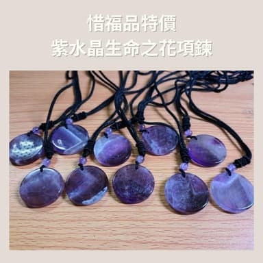 每日出貨🚚☆惜福品出清☆《生命之花水晶項鍊-紫水晶》思緒清晰 提升洞察力