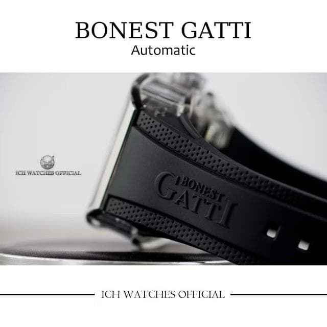 【BONEST GATTI】ICHco 實體門市 德國Bonest Gatti 酒桶錶系列BG9980-A1鏤空機械錶-男錶女錶手錶RM錶運動錶生日禮物情人節禮物