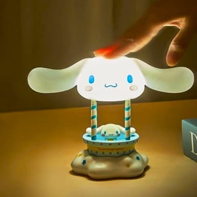【SANRIO 三麗鷗】熱氣球拍拍小夜燈 ( 3D立體造型 可調光小夜燈 床頭小夜燈 護眼柔光  一拍即亮拍拍燈 庫洛米 大耳狗 美樂蒂 手辦 公仔 擺件 玩具 兒童夜燈 臥室裝飾 送禮 生日禮物 交換禮物 聖誕禮物)