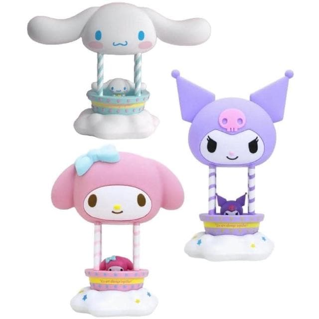 【SANRIO 三麗鷗】熱氣球拍拍小夜燈 ( 3D立體造型 可調光小夜燈 床頭小夜燈 護眼柔光  一拍即亮拍拍燈 庫洛米 大耳狗 美樂蒂 手辦 公仔 擺件 玩具 兒童夜燈 臥室裝飾 送禮 生日禮物 交換禮物 聖誕禮物)