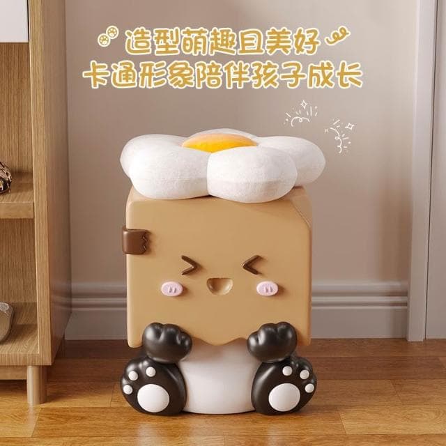 熊貓入戶創意換鞋凳可愛兒童凳客廳墩子家用大號落地擺件喬遷禮物