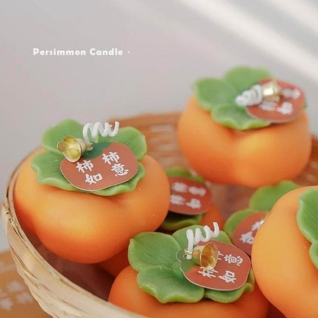 桔柿大好造型蠟燭(吉祥寓意) 香氛蠟燭 生日佈置  生日蠟燭 香薰蠟燭 造型蠟燭 大豆蠟 療癒小物 婚禮佈置 療癒小物 房間佈置