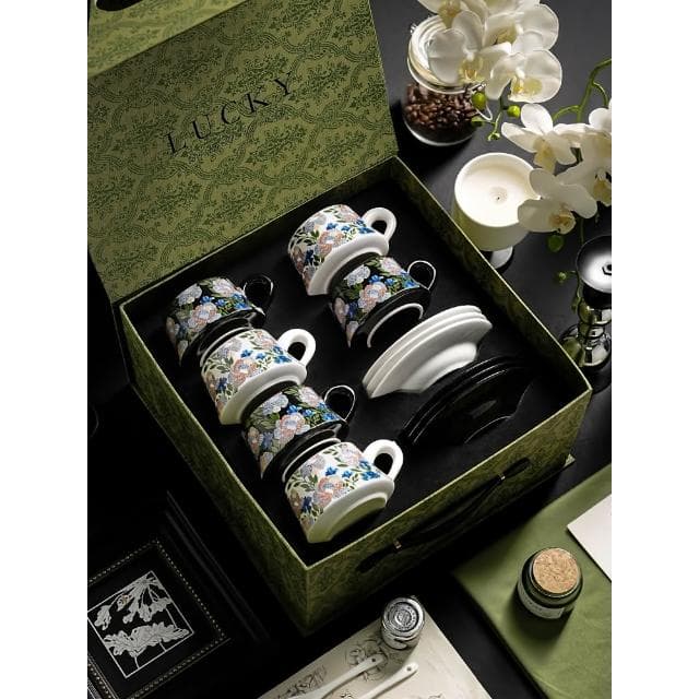 咖啡杯子高檔精緻陶瓷搬家喬遷新居結婚禮物下午茶茶具套裝禮盒裝