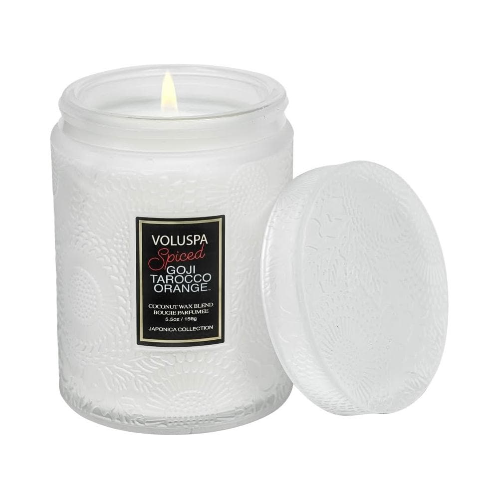 【VOLUSPA】美國 VOLUSPA 浮雕系列香氛蠟燭-豐味枸杞紅橙 156g 居家香氛