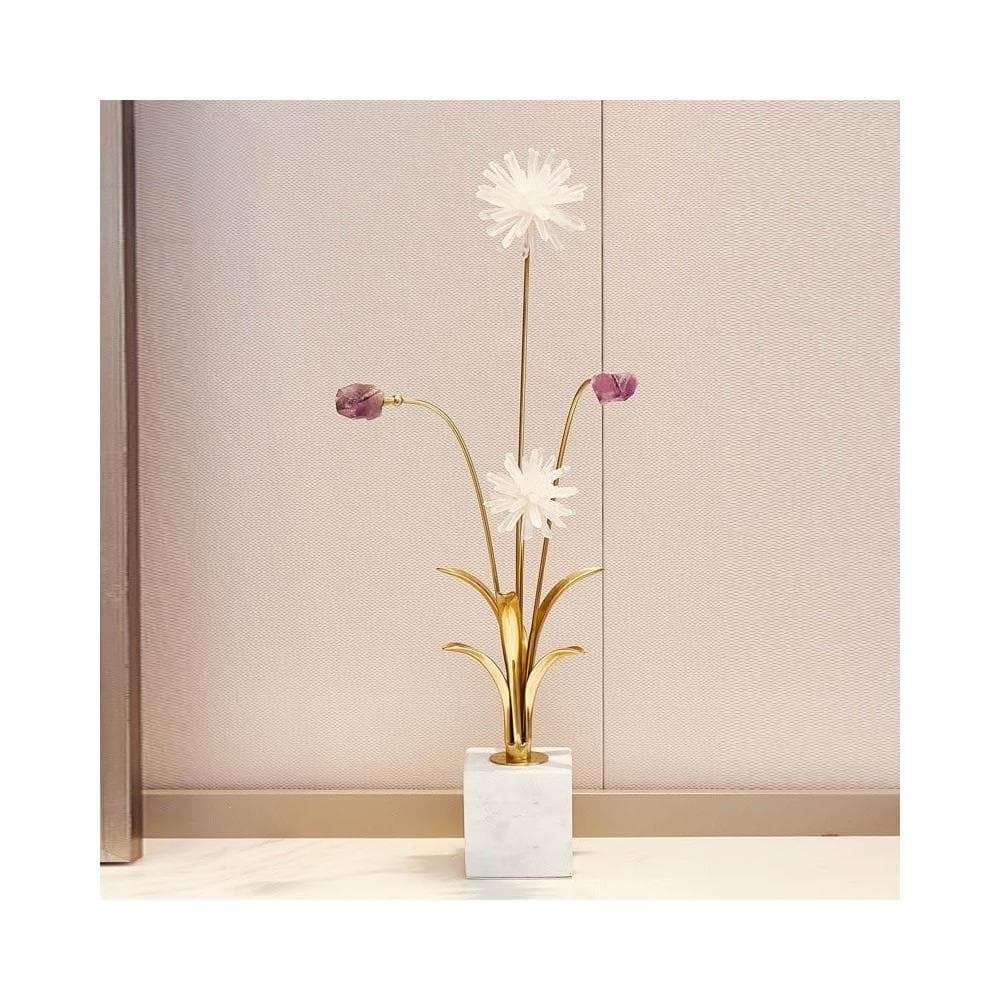 廠家直銷✨ 水晶花裝飾品 擺件 裝飾品 客廳玄關餐邊櫃電視櫃擺件 輕奢裝飾品 高檔擺件 創意喬遷送禮裝飾品