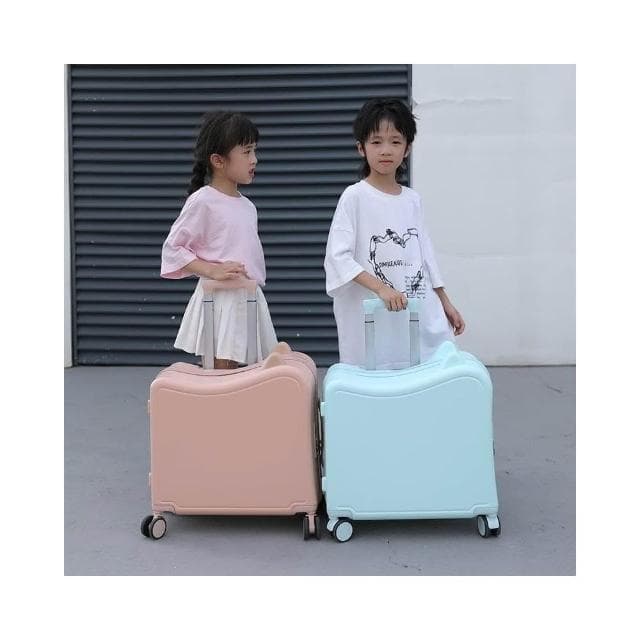 🍁高雄出貨🍁24h出貨🍁新款兒童騎乘拉桿箱 男生女孩輕便旅行箱 20吋遛娃神器 可坐 收納箱 收納包 安全便攜 多色可選