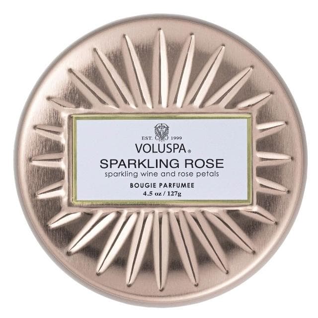 【VOLUSPA】美國 VOLUSPA 香氛蠟燭-閃耀玫瑰 113g 錫罐 居家香氛