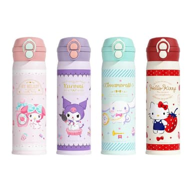 【SANRIO 三麗鷗】三麗鷗 保溫瓶 保溫罐 保溫杯 水壺 水杯 茶杯 鋼杯 保冰杯 316不鏽鋼 真空保溫 送禮 生日禮物 交換禮物 聖誕禮物 48#5