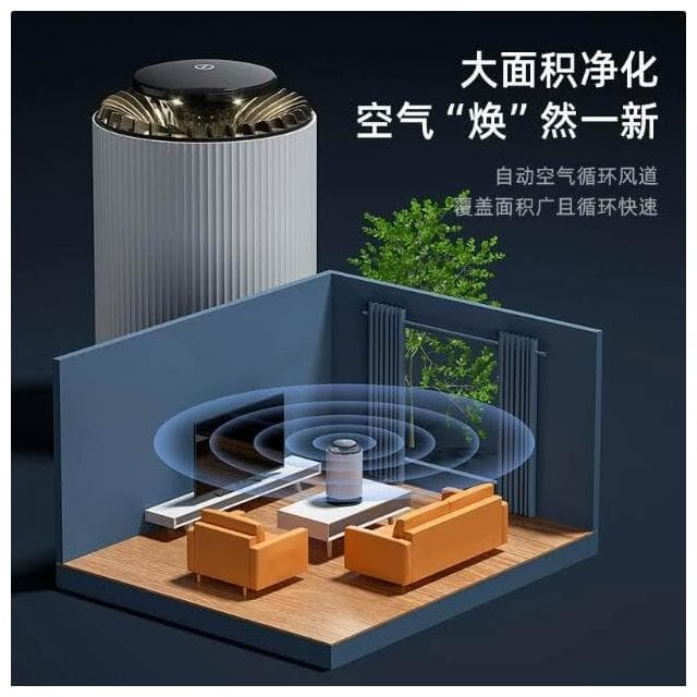 除甲醛負離子净化器 除味臭氧儀辦公傢庭氧吧 除烟味空氣净化器 智能數顯 高效净化 污染攔截 強勁風力 抗菌濾網 靜音降噪