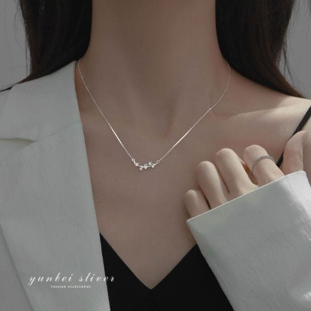 999純銀輕奢高級銀杏葉項鍊女禮物ins小眾冷淡風輕奢個性網紅吊墜