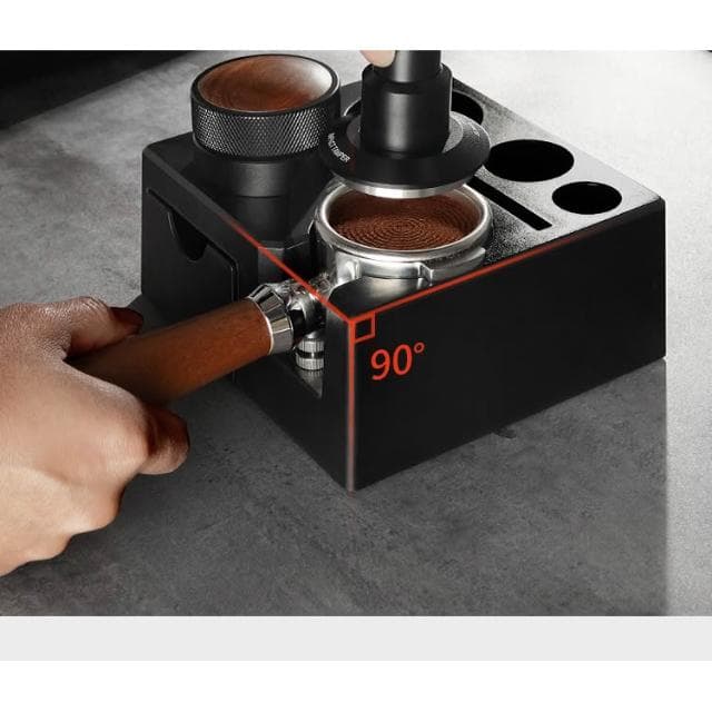 意式咖啡壓粉座套裝布粉器底座多功能收納手柄架子家用
