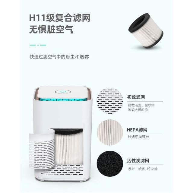 新款負離子空氣凈化器 空氣清淨機 除濕機 家用除甲醛煙霧異味 除臭機 強勁吸力 節能省電 多重過濾 靜音降噪 專業高效