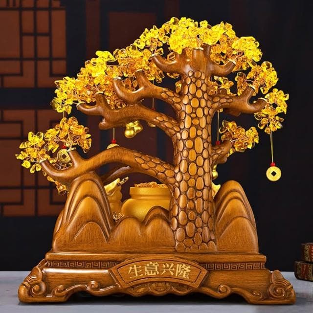 金蟾招財擺件黃水晶發財搖錢樹辦公室收銀臺飯店高檔大氣開業禮物