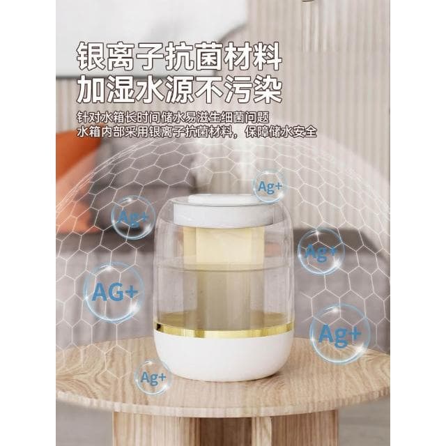 加濕器大霧量家用臥室靜音辦公室桌面小型便攜孕婦嬰兒夜燈香薰機補水數顯空氣淨化噴霧宿舍女生禮物2024新款