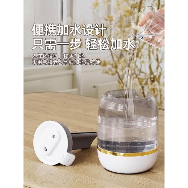 加濕器大霧量家用臥室靜音辦公室桌面小型便攜孕婦嬰兒夜燈香薰機補水數顯空氣淨化噴霧宿舍女生禮物2024新款