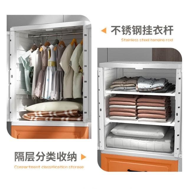 大容量雙開門收納櫃加厚抽屜式兒童衣櫃衣櫥嬰兒零食客廳置物櫃子