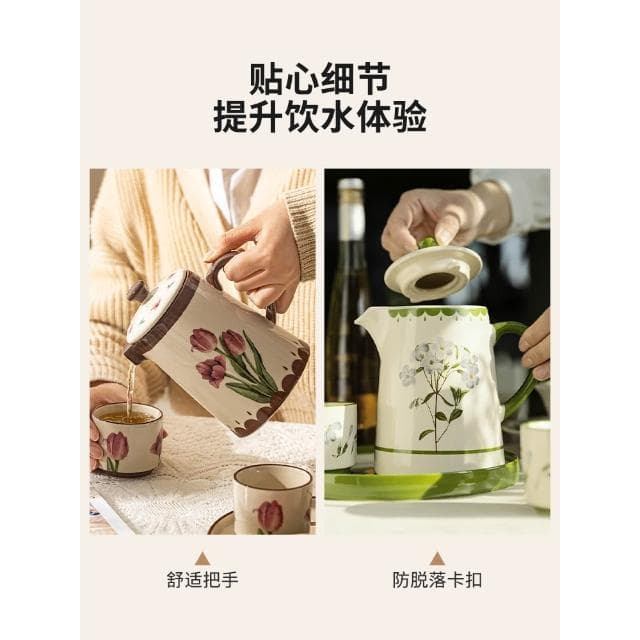 摩登主婦茶壺套裝杯具訂婚新婚禮物結婚茶具禮盒喬遷伴手禮茶杯子
