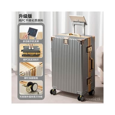 日系金邊防刮合金鋁框 旅行箱 拉桿箱 20登機箱 輕巧 鋁框款 大容 萬向輪結實耐用行李箱大容量旅行箱鋁框密碼箱萬嚮輪