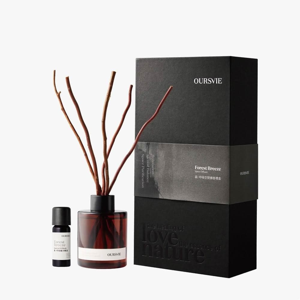 【Oursvie 吾爾思品】森．呼吸空間擴香禮盒 (新居入厝，送禮最佳。天然精油擴香、 釋放天然芬多精、淨化環境、去除有害物質及異味）